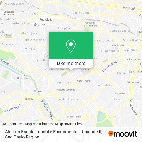 Mapa Alecrim Escola Infantil e Fundamental - Unidade II