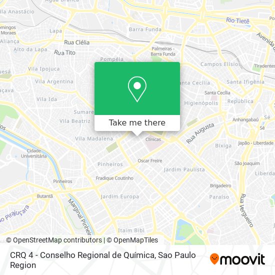 CRQ 4 - Conselho Regional de Química map