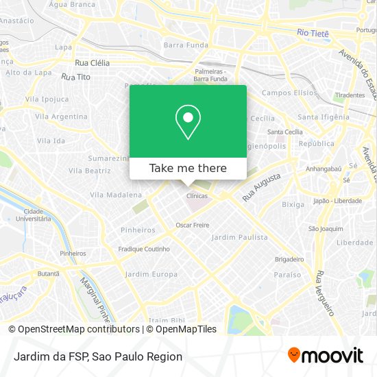 Jardim da FSP map