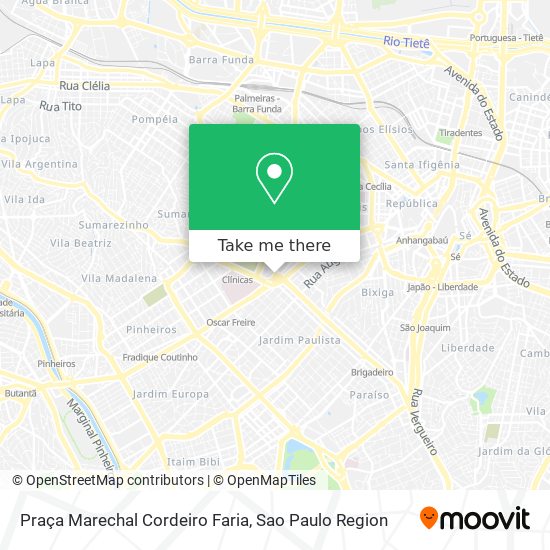 Praça Marechal Cordeiro Faria map