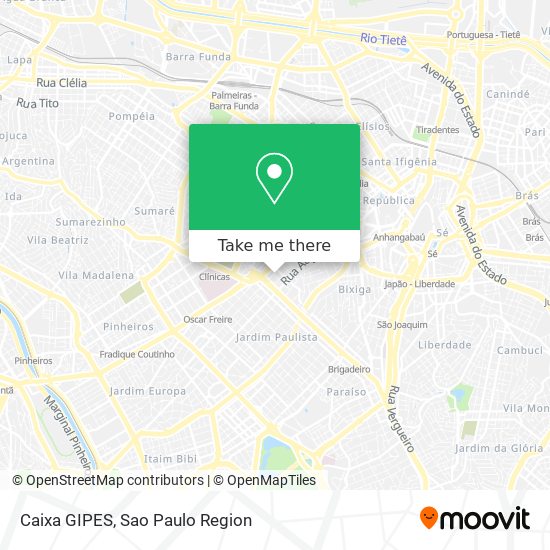 Caixa GIPES map
