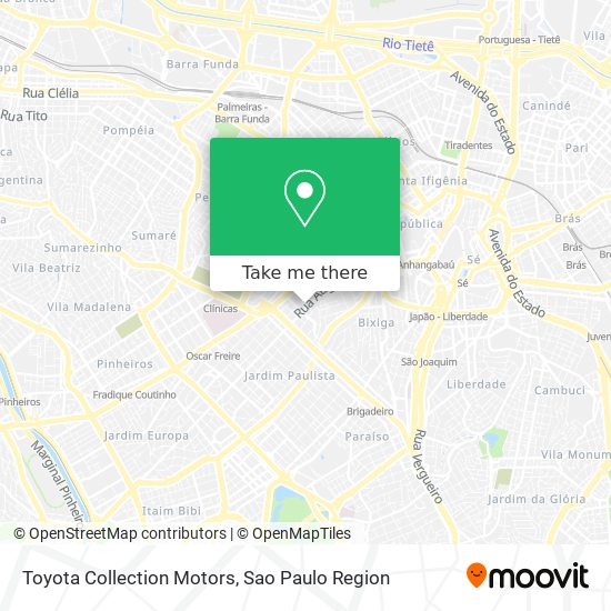 Toyota Collection Motors map