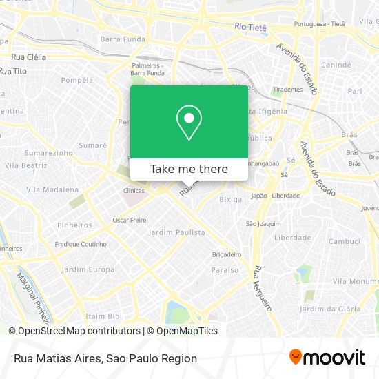 Rua Matias Aires map