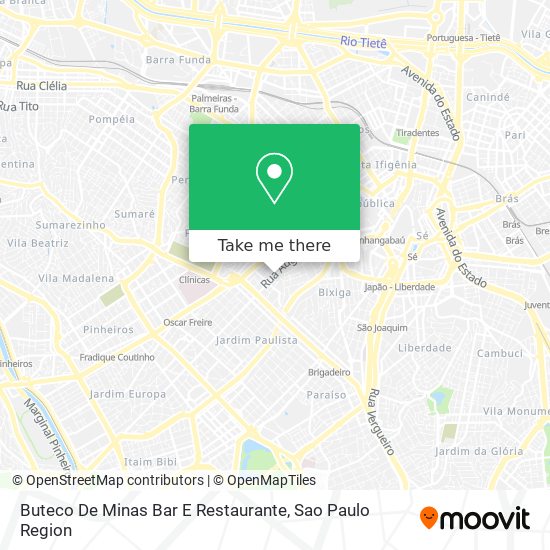 Buteco De Minas Bar E Restaurante map