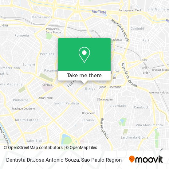 Mapa Dentista Dr.Jose Antonio Souza