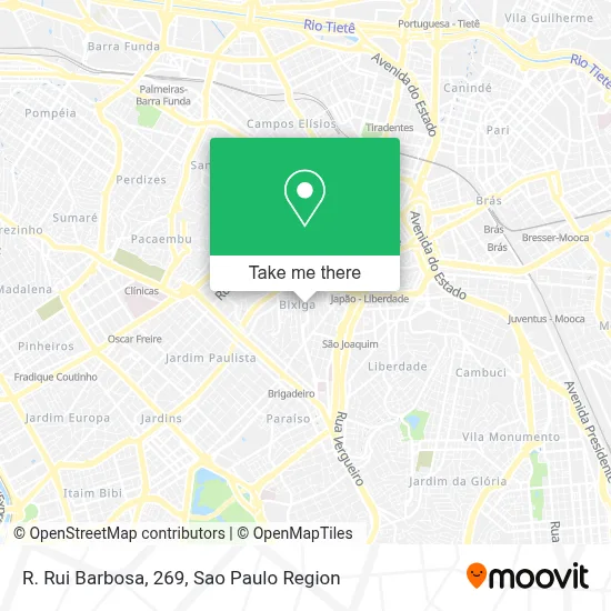 R. Rui Barbosa, 269 map