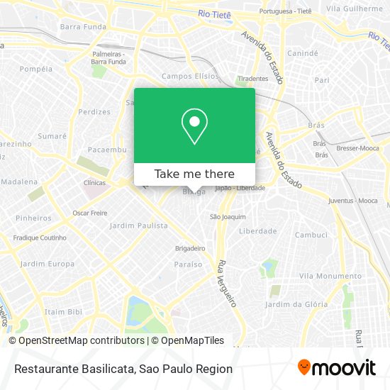 Restaurante Basilicata map