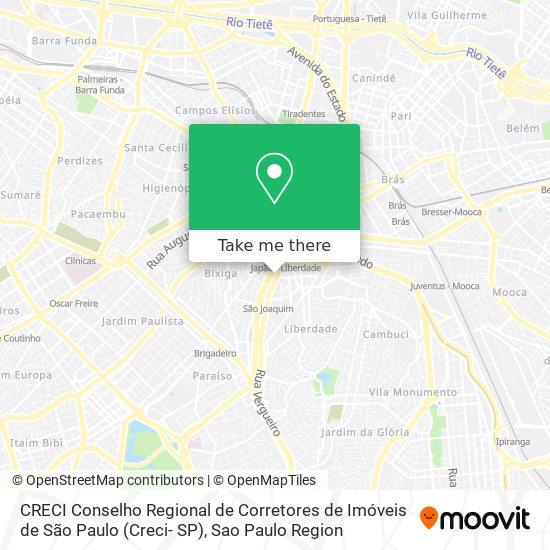 CRECI Conselho Regional de Corretores de Imóveis de São Paulo (Creci- SP) map