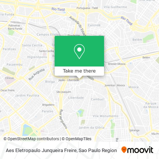 Aes Eletropaulo Junqueira Freire map