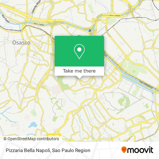 Mapa Pizzaria Bella Napoli