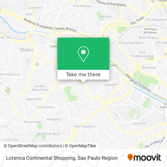 Loterica Continental Shopping map