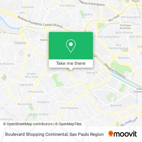 Boulevard Shopping Continental map