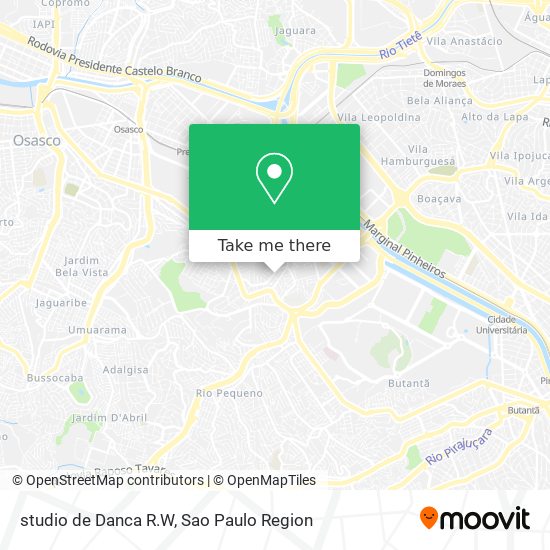 Mapa studio de Danca R.W