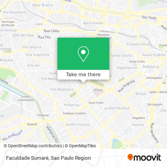 Mapa Faculdade Sumaré