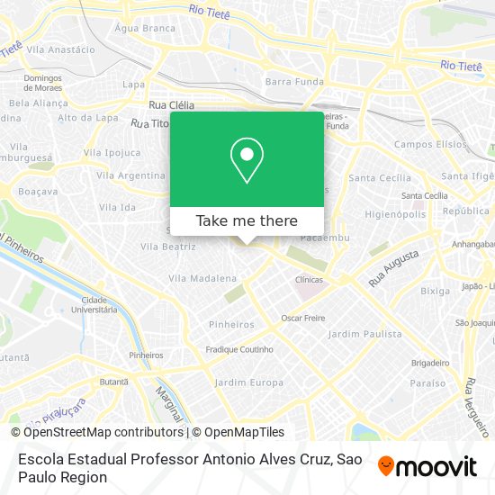Escola Estadual Professor Antonio Alves Cruz map