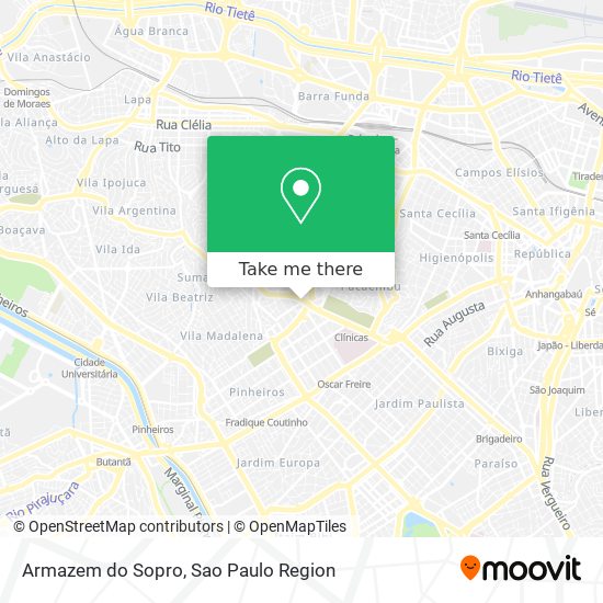 Armazem do Sopro map