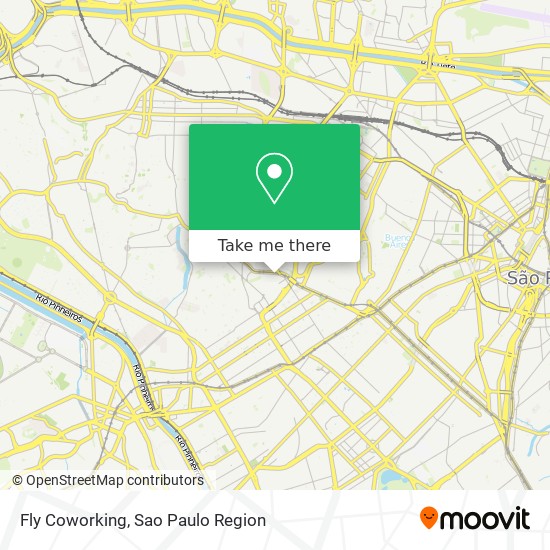 Fly Coworking map