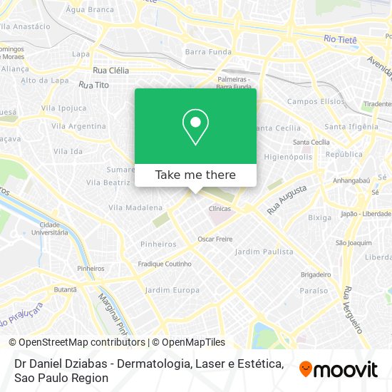 Dr Daniel Dziabas - Dermatologia, Laser e Estética map