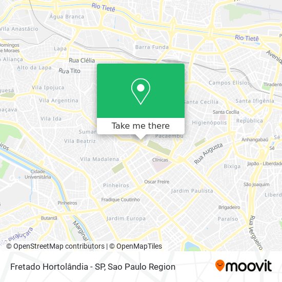 Fretado Hortolândia - SP map