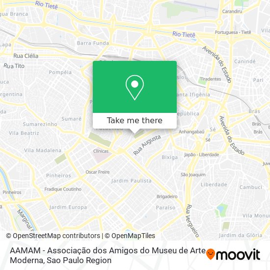 AAMAM - Associação dos Amigos do Museu de Arte Moderna map