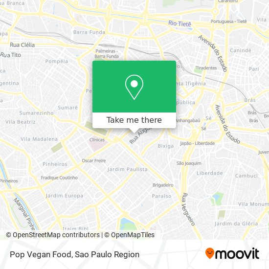 Mapa Pop Vegan Food