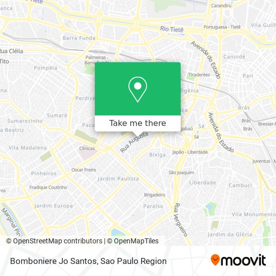 Bomboniere Jo Santos map