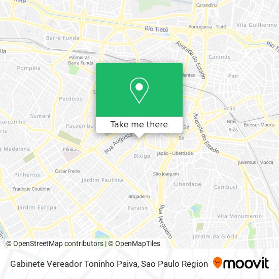 Mapa Gabinete Vereador Toninho Paiva