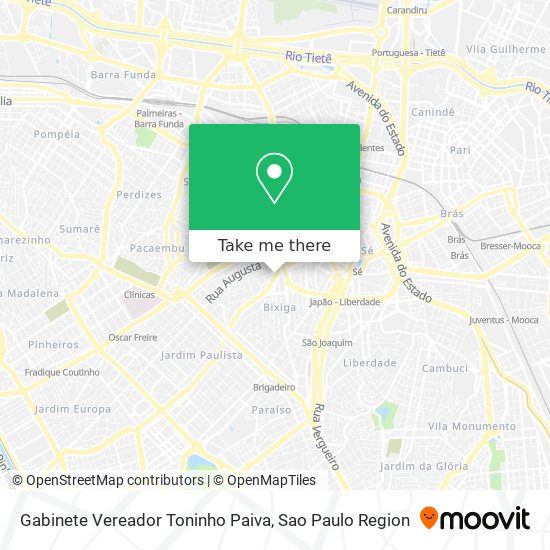 Gabinete Vereador Toninho Paiva map