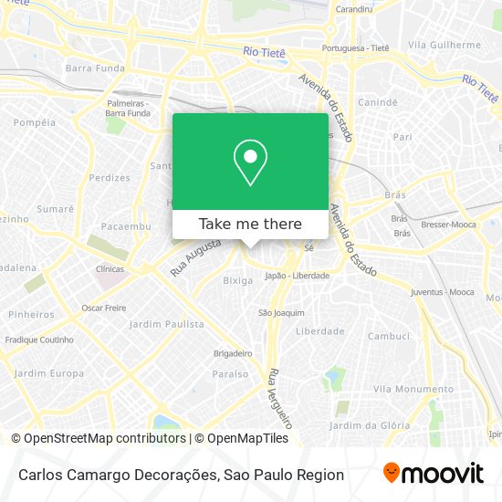 Carlos Camargo Decorações map