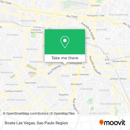 Mapa Boate Las Vegas