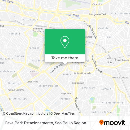 Mapa Cave-Park Estacionamento