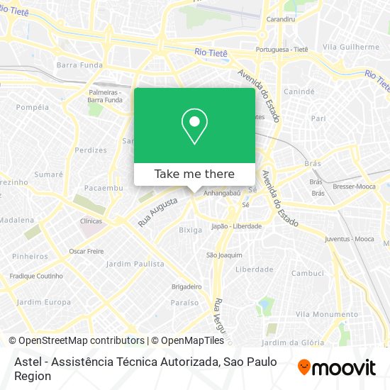 Astel - Assistência Técnica Autorizada map