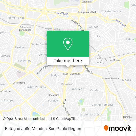 Estação João Mendes map