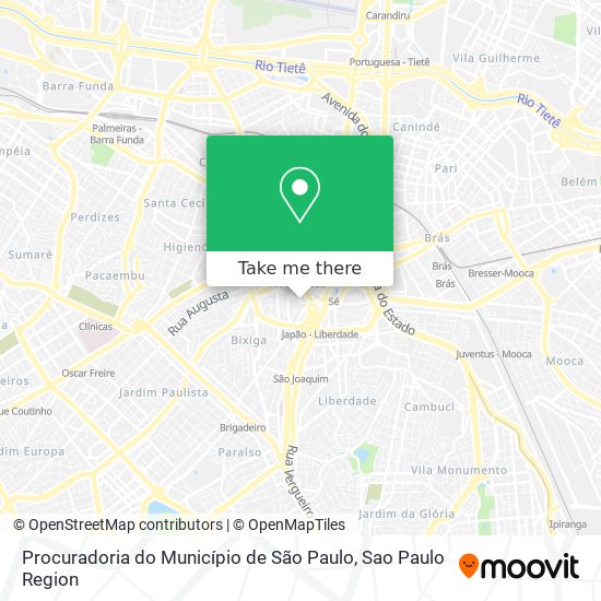 Procuradoria do Município de São Paulo map