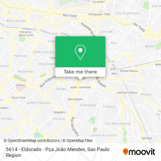 5614 -  Eldorado - Pça João Mendes map