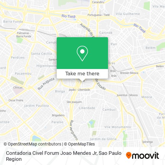 Contadoria Civel Forum Joao Mendes Jr map