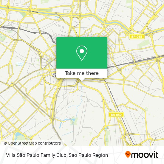 Villa São Paulo Family Club map