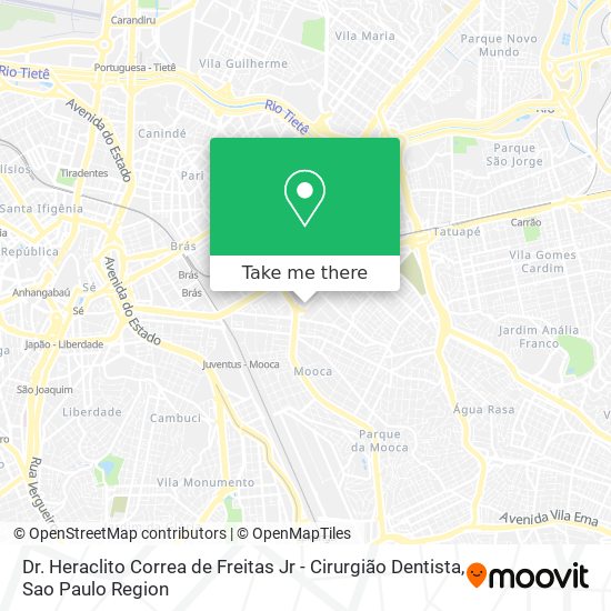 Mapa Dr. Heraclito Correa de Freitas Jr - Cirurgião Dentista