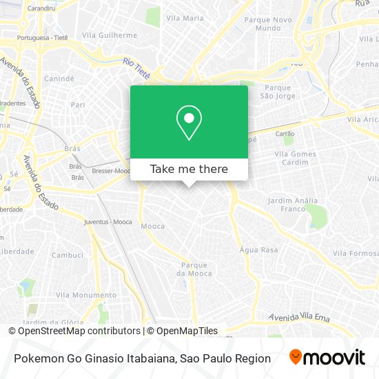 Pokemon Go  Ginasio Itabaiana map