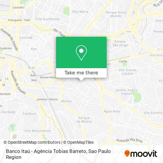 Mapa Banco Itaú - Agência Tobias Barreto