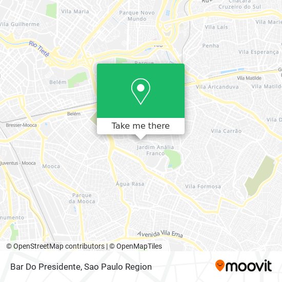 Mapa Bar Do Presidente