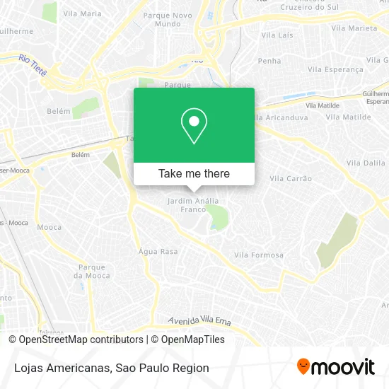 Lojas Americanas map