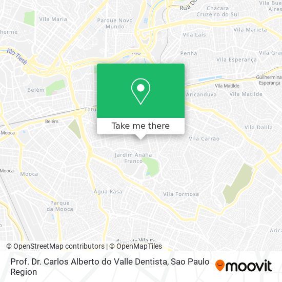 Prof. Dr. Carlos Alberto do Valle Dentista map