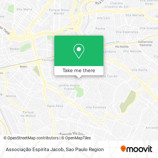 Associação Espírita Jacob map