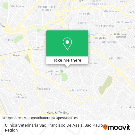 Clinica Veterinaria Sao Francisco De Assis map