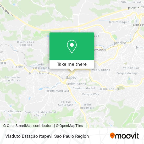 Viaduto Estação Itapevi map