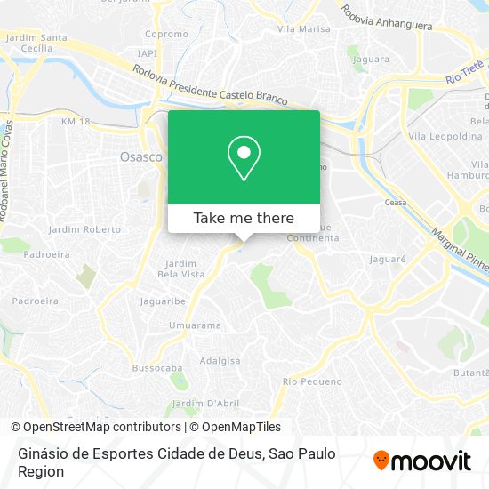Ginásio de Esportes Cidade de Deus map