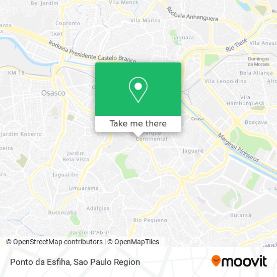 Ponto da Esfiha map