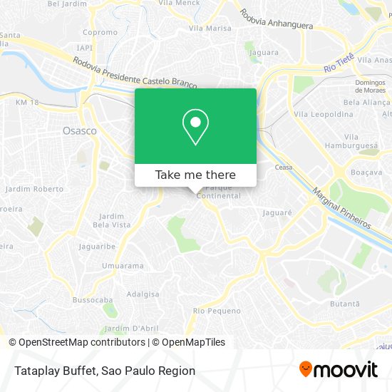 Tataplay Buffet map