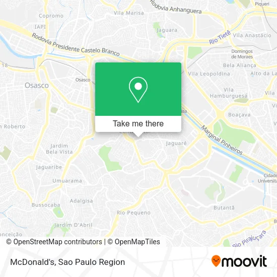 McDonald's map